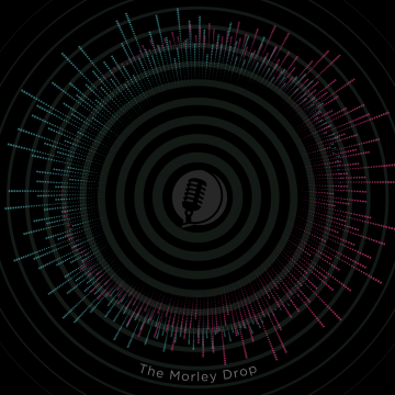 Spiral faded on black background